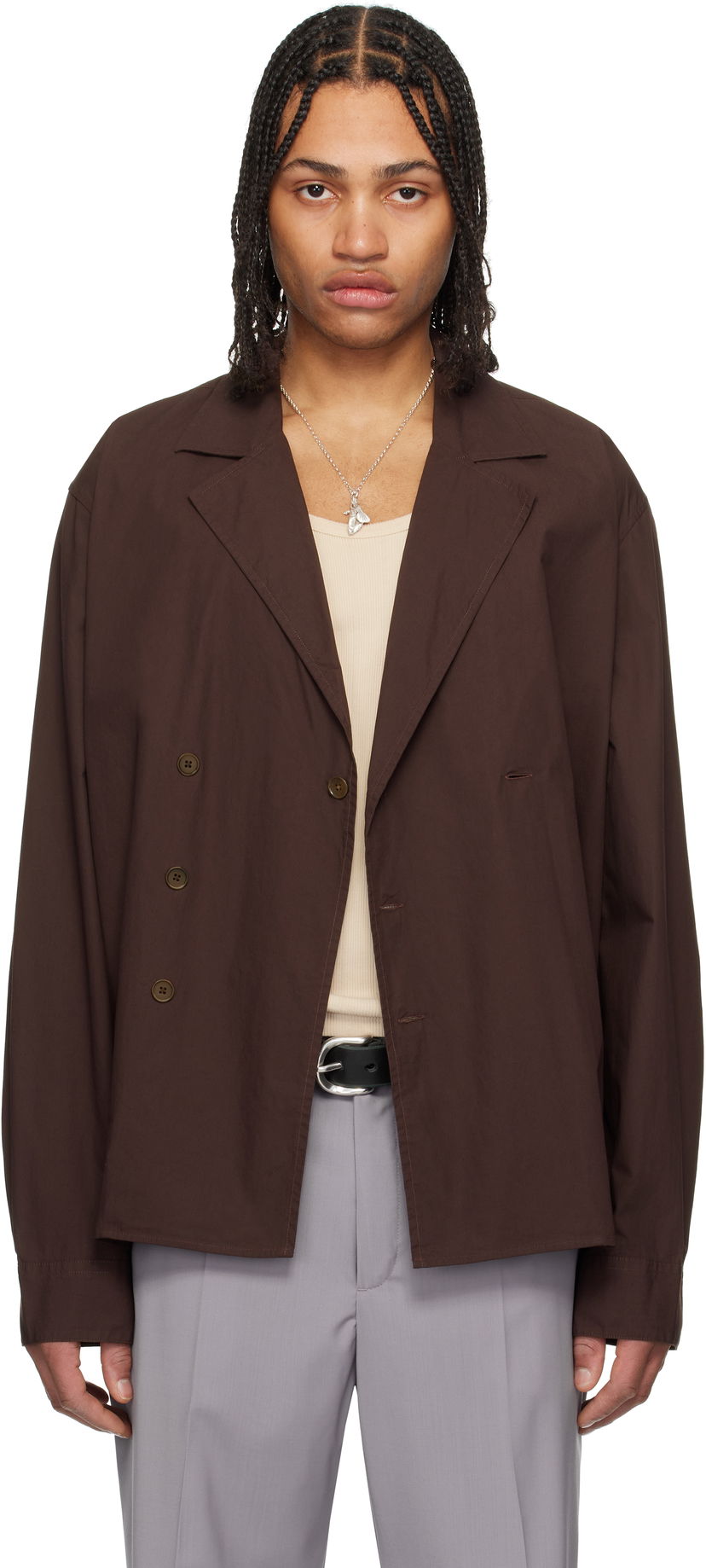 Куртка OUR LEGACY Our Legacy Duo Shirt Jacket Коричневий | M2252DH