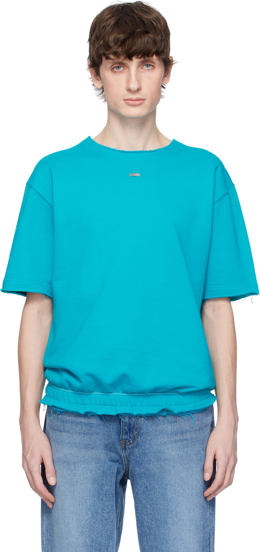 Футболка ADER ERROR ADER error Half Sleeve T-Shirt Бірюзовий | BO01SSSW0201TQ