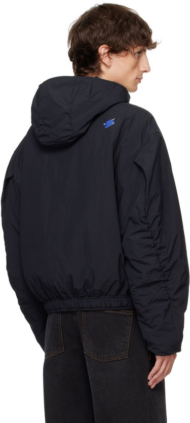 Пуховик ADER ERROR Hooded Asymmetrical Zip Jacket чорний | BN01FWJK1302BK, 2