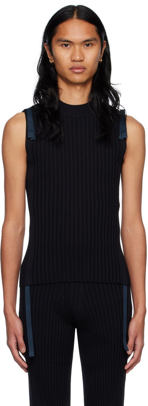 Безрукавка Dion Lee Gathered Utility Tank Top чорний | C7140R23
