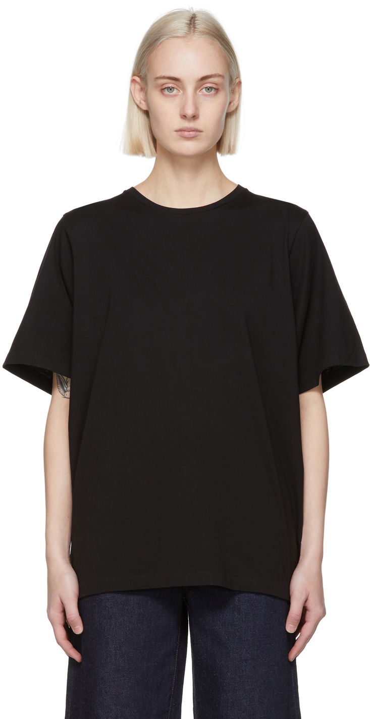 Футболка TOTEME TOTEME Oversized T-Shirt чорний | 211-472-770