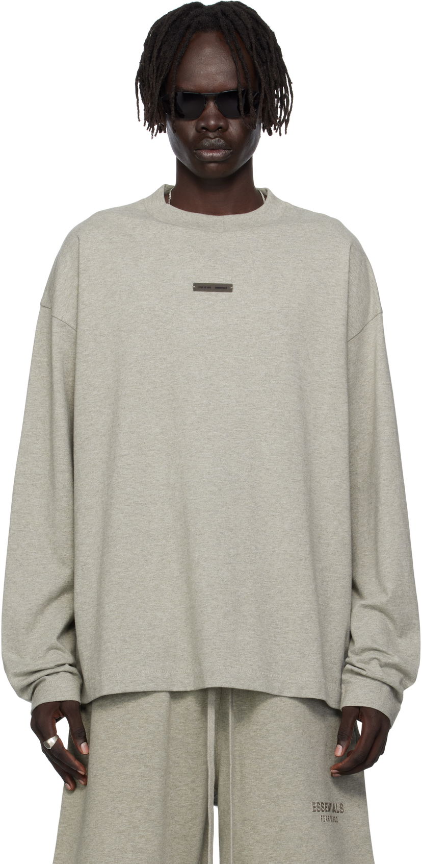 Футболка Fear of God ESSENTIALS Classic Fit Long Sleeve Tee Сірий | 125SP254205F