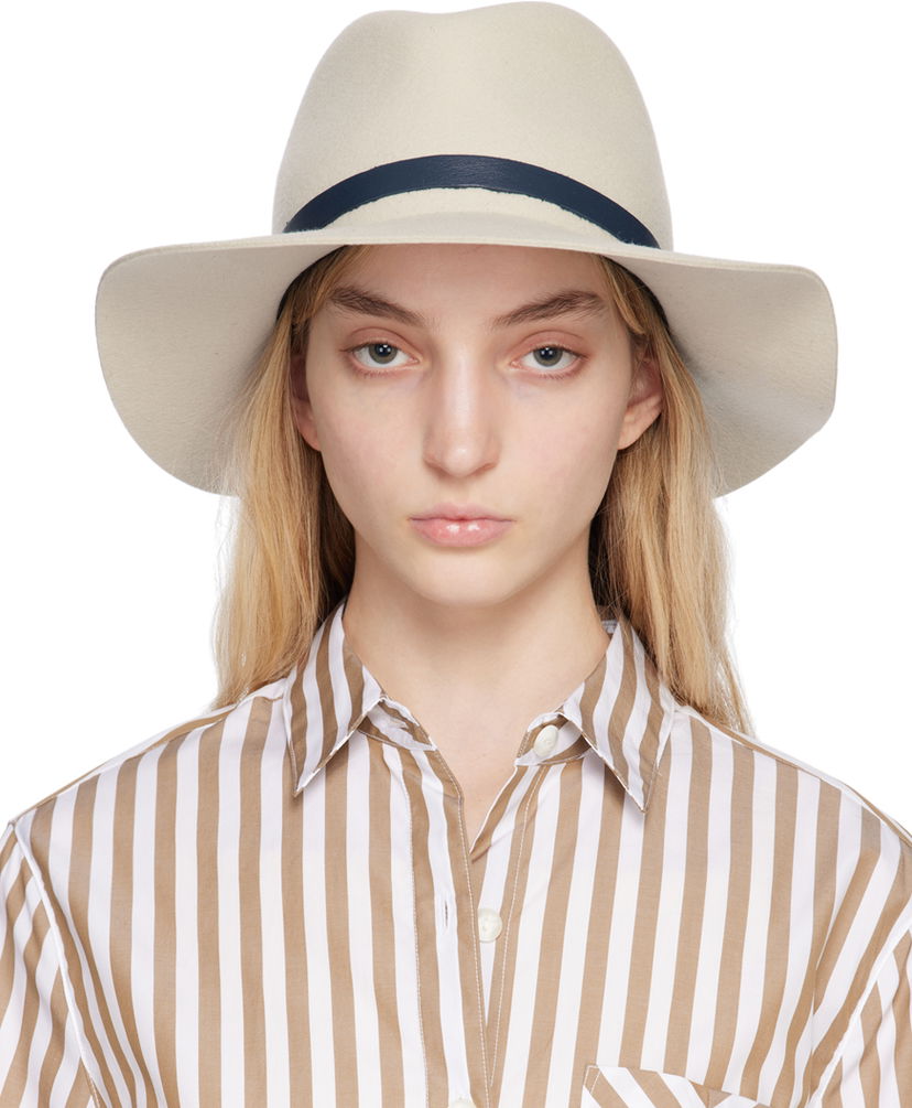 Капелюх rag & bone rag & bone Finley Packable Fedora бежевий | WJW23S1033SA33