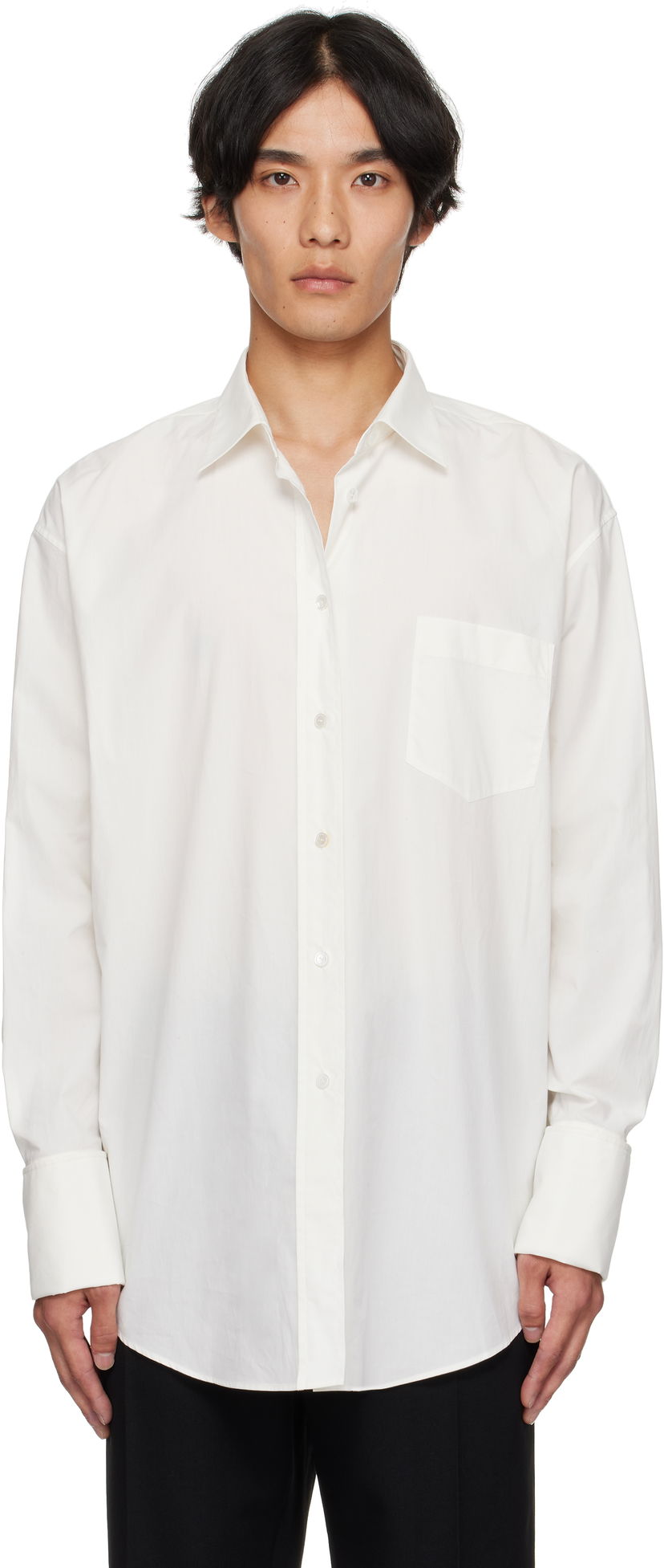 Сорочка The Row The Row Miller Shirt білий | 970-W4266