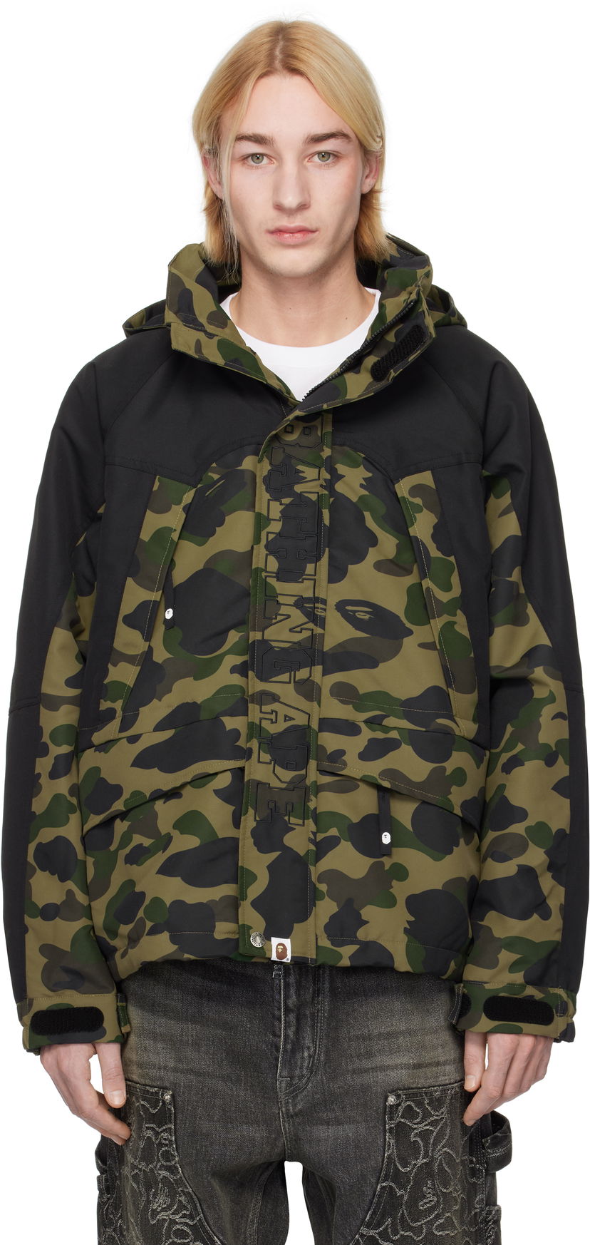 Куртка BAPE Camo Snowboard Jacket Зелений | 001HJK801311M