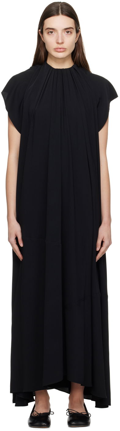 плаття Maison Margiela MM6 Asymmetric Maxi Dress чорний | S52DG0007 S43455