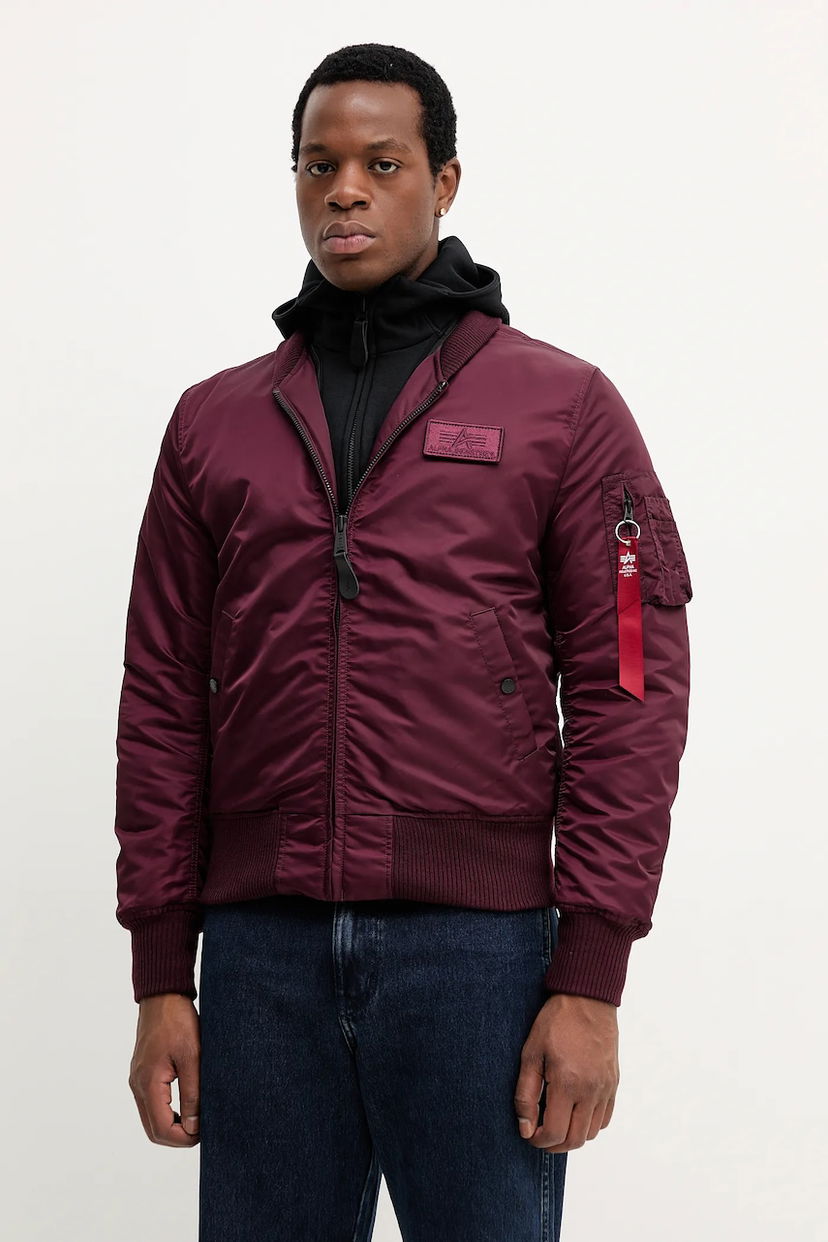 Куртка бомбер Alpha Industries Winter Bomber Jacket Бордовий | 183110.608