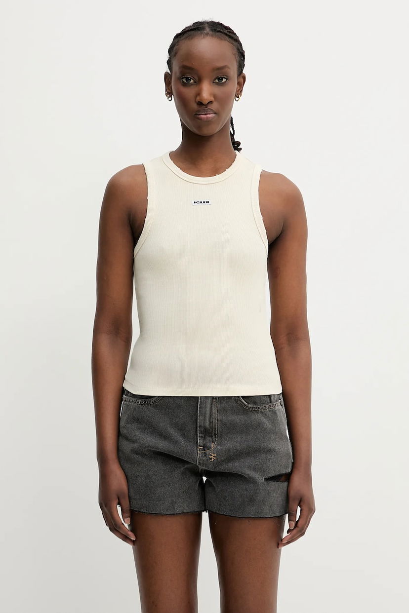 Безрукавка Ksubi KSUBI Labels Syndicate Tank Top бежевий | WSP25SI004