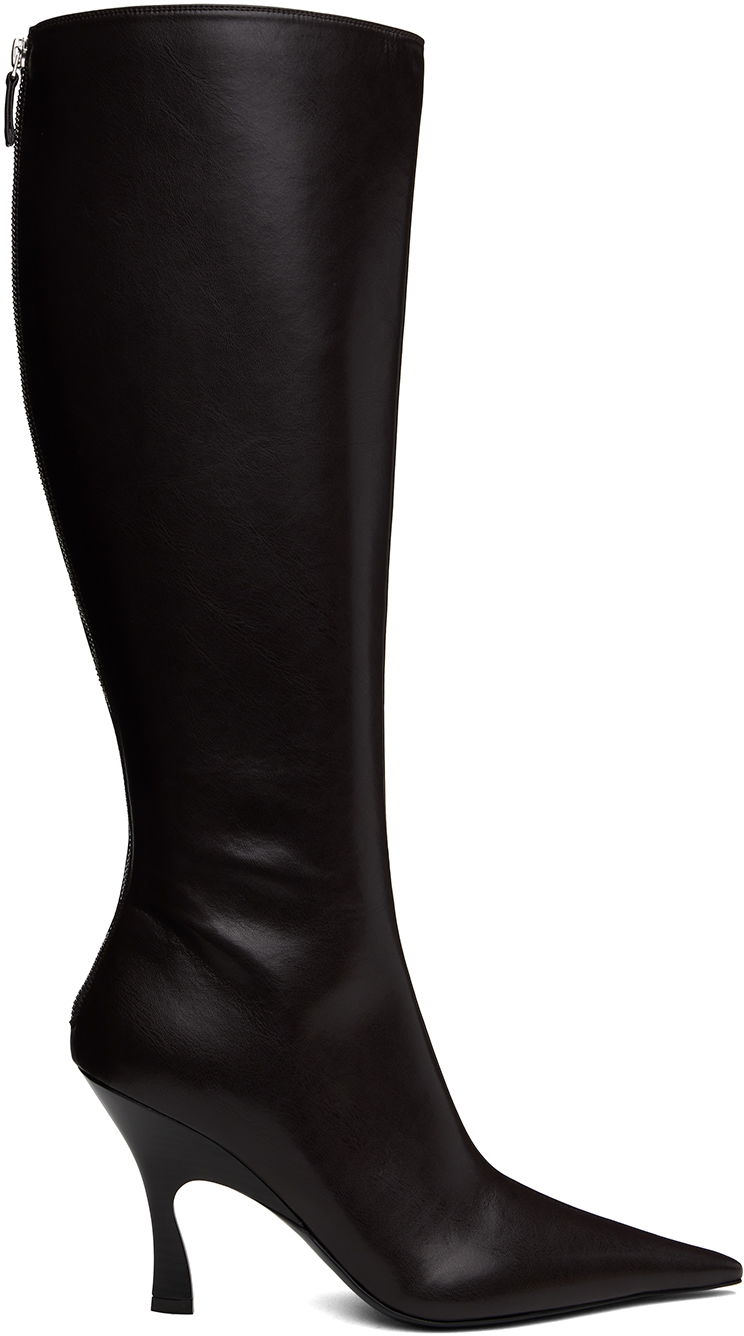 Одяг Stella McCartney Stella McCartney Elsa Knee-High Heeled Boots чорний | 810457AP0250