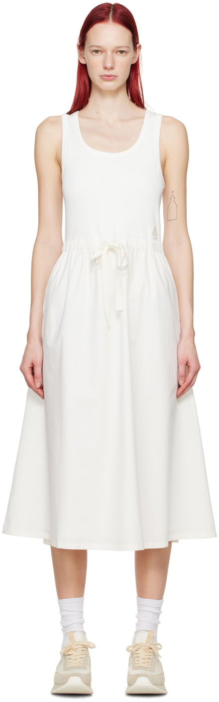 плаття Moncler White Paneled Midi Dress білий | J10938I0002089AK6