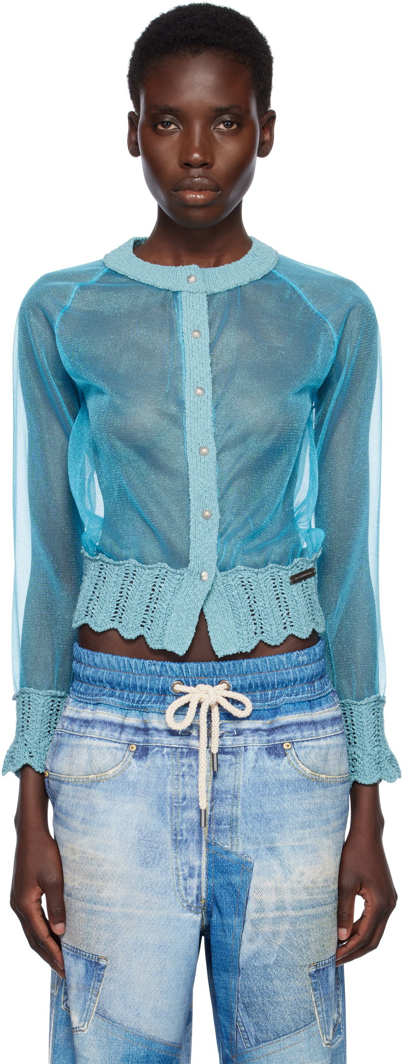 Cветр Andersson Bell Andersson Bell Sheer Knit Cardigan Синій | atb1326w