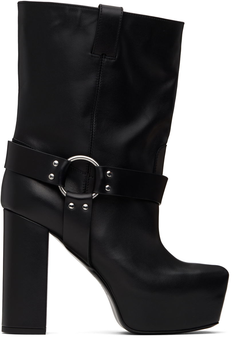 Одяг R13 R13 Sid Heeled Harness Boots чорний | R13S115-S001A