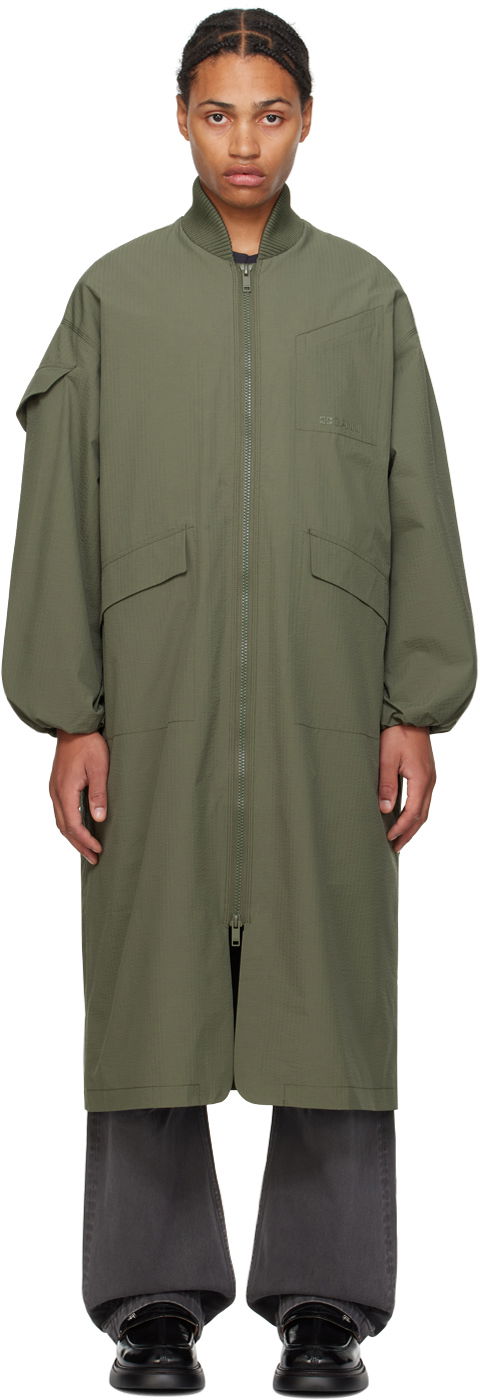 Куртка GANNI Oversized Shell Coat & Vest Set Зелений | F9717