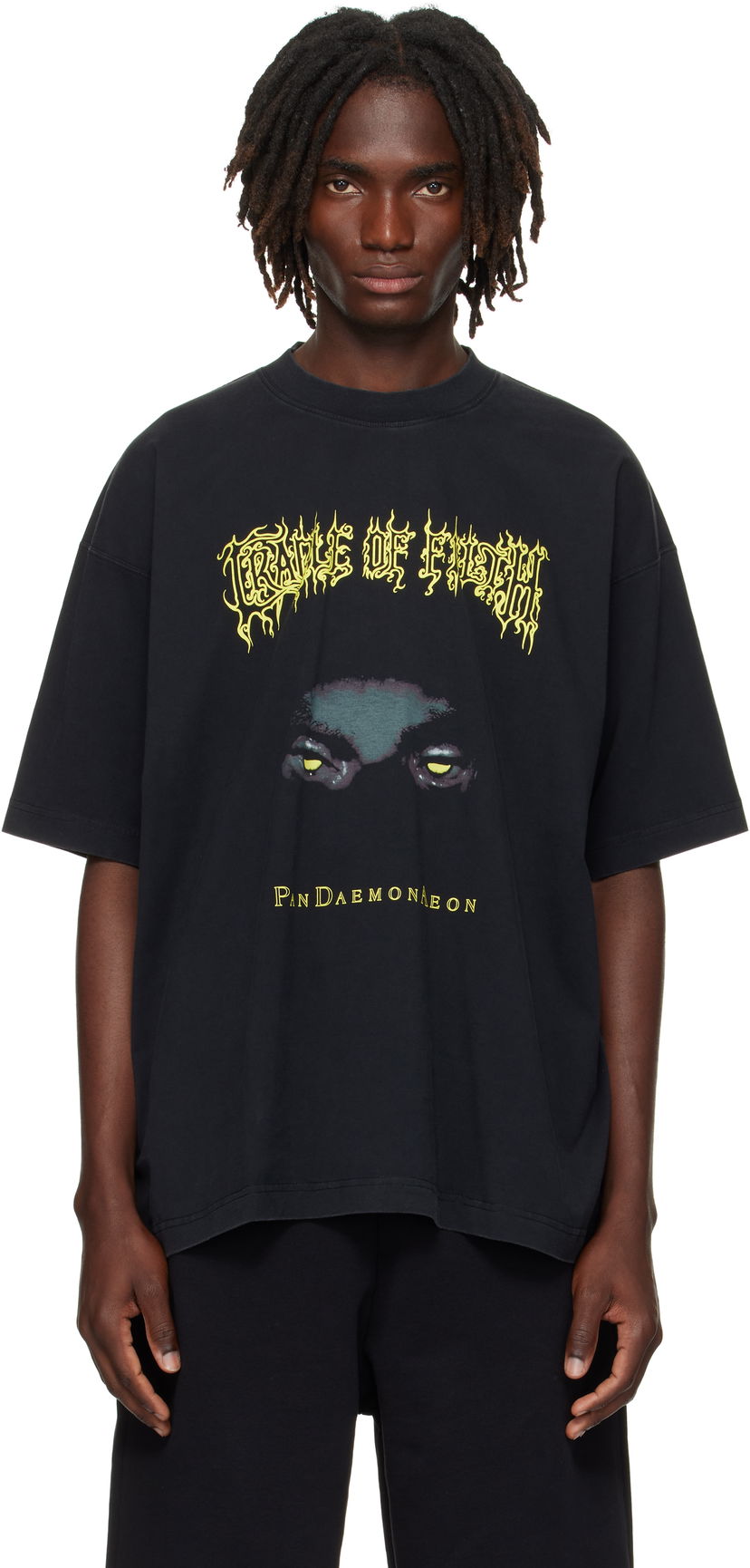 Футболка VETEMENTS Vetements Cradle of Filth Pandaemonaeon Oversized T-Shirt чорний | UCF76TR550B