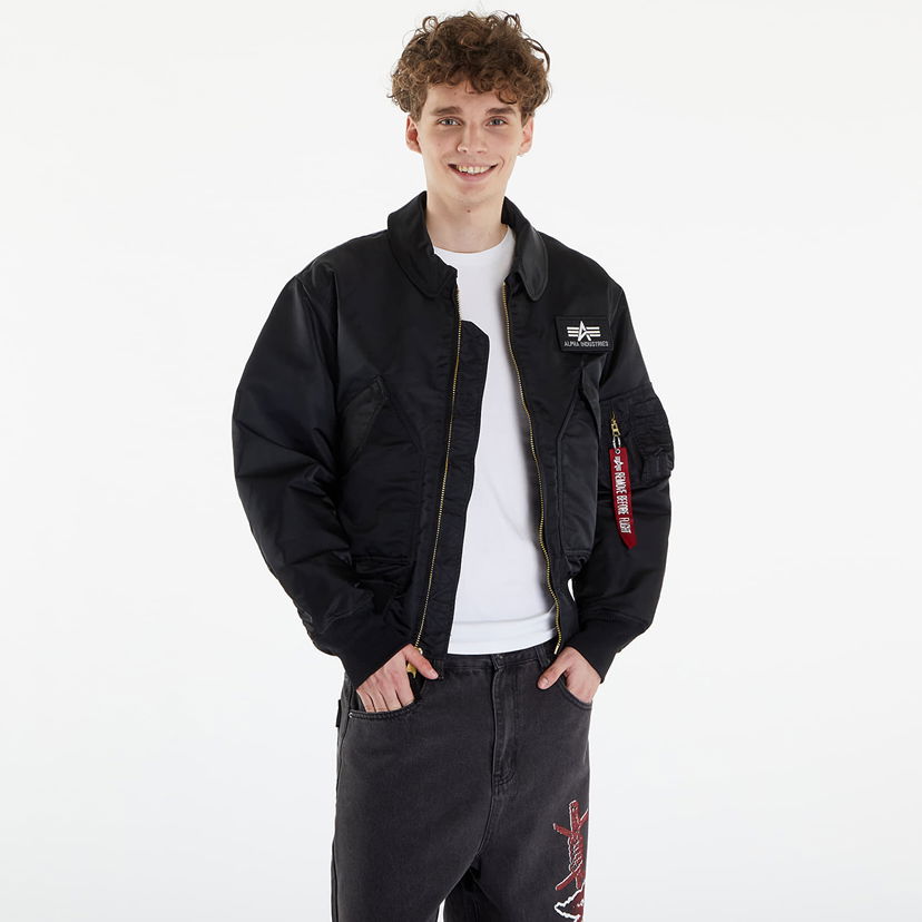 Куртка бомбер Alpha Industries CWU 45 Heritage Black чорний | 100102 03