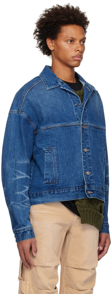 Куртка We11done We11done Printed Denim Jacket Синій | WD-DJ3-22-376-U-BL, 1