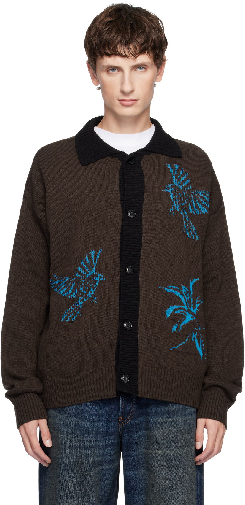 Cветр Andersson Bell Andersson Bell Bird Intarsia Cardigan Різнокольоровий | atb1371u