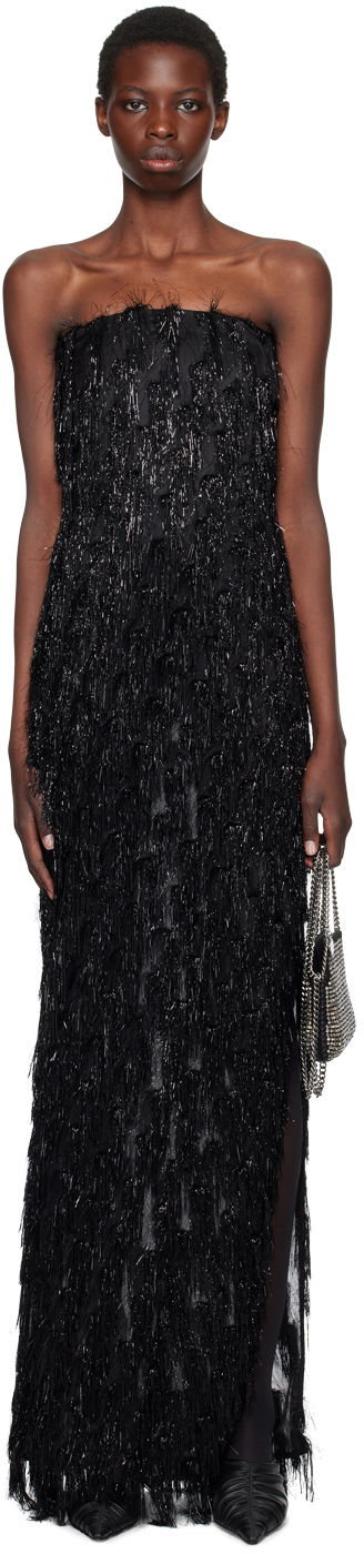 плаття Stella McCartney Stella McCartney Tinsel Bustier Maxi Dress чорний | 6A04513EJ356