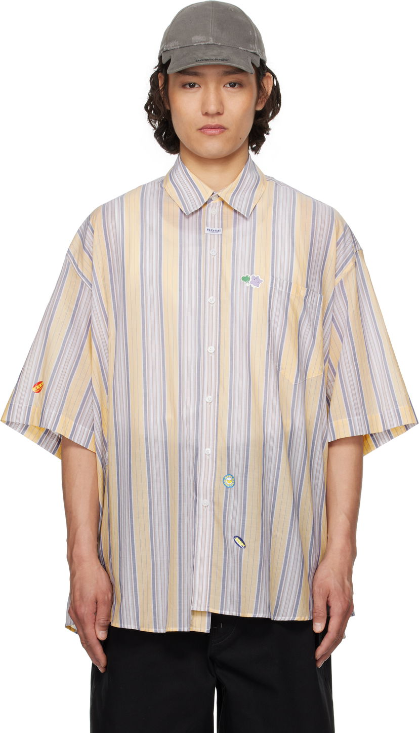 Сорочка Martine Rose Martine Rose Cotton Stripe Shirt Жовтий | 440WS21306