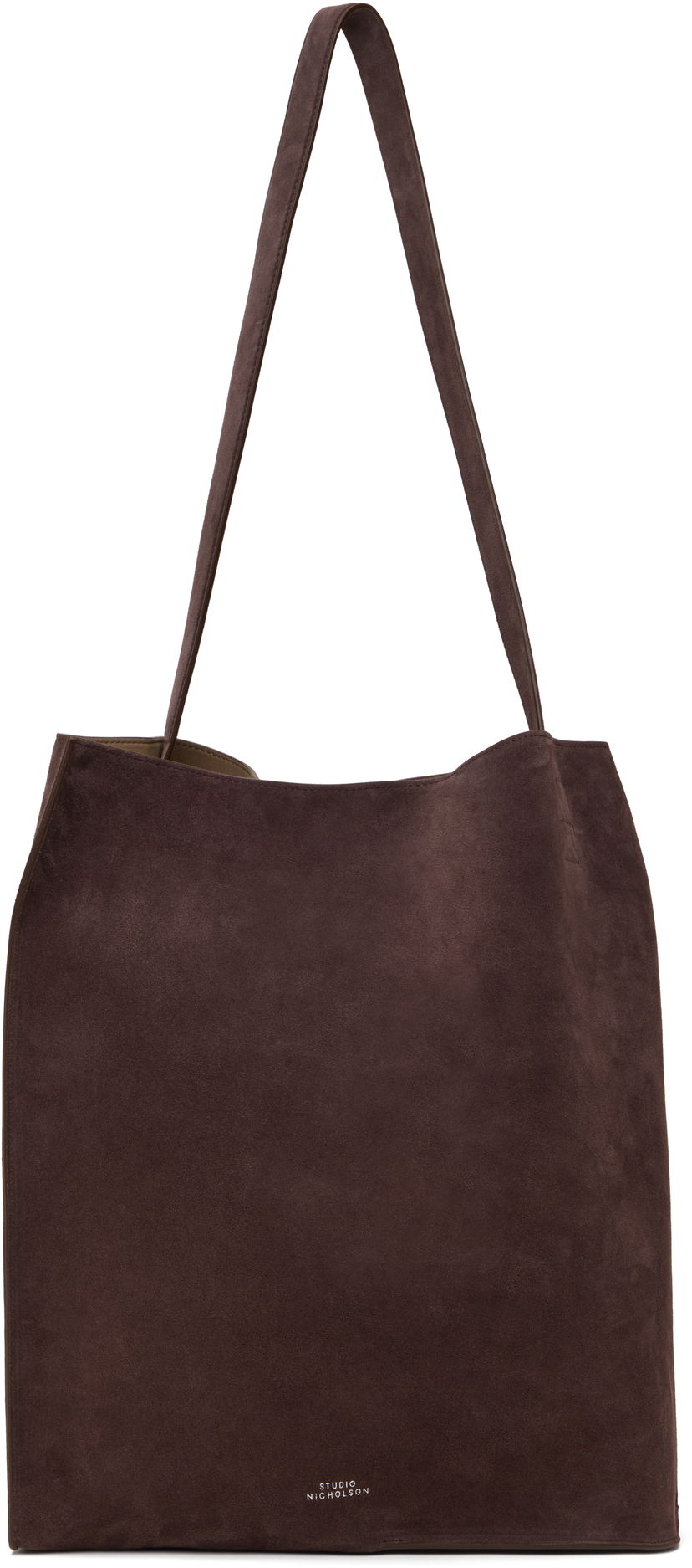 сумка-тоут Studio Nicholson Studio Nicholson Doublet Type 2 Suede Tote Bag Коричневий | DOUBLET TYPE 2 SN - 755