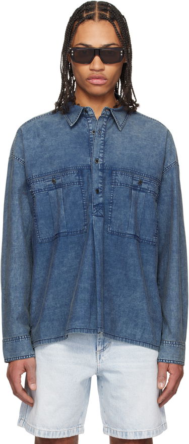 Сорочка ISABEL MARANT Isabel Marant Vittore Denim Overshirt Синій | 25PCH0228HA-C1I01H, 0