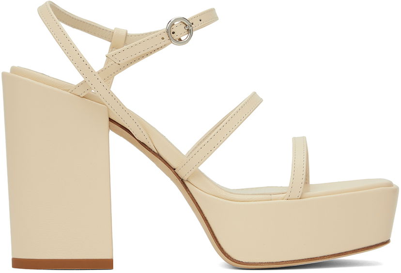 Аксесуари Aeyde Aeyde Katalin Heeled Sandals бежевий | A11-HS-ATNS11BL38-SS24-100-007