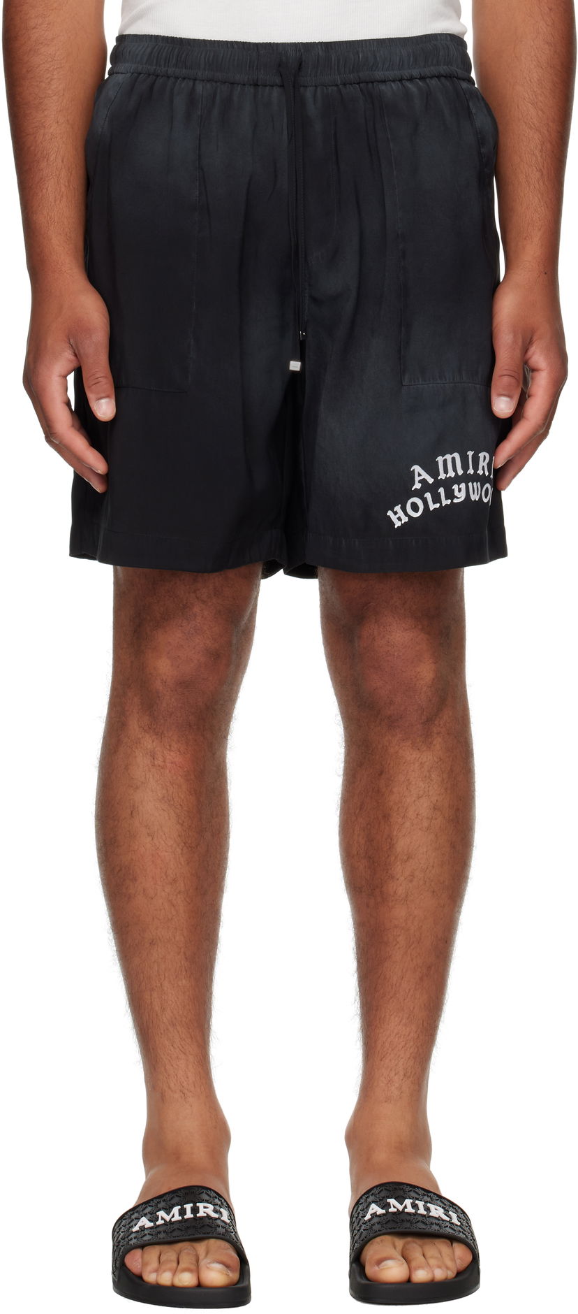 Шорти AMIRI AMIRI Hollywood Shorts чорний | AMSHCA1103