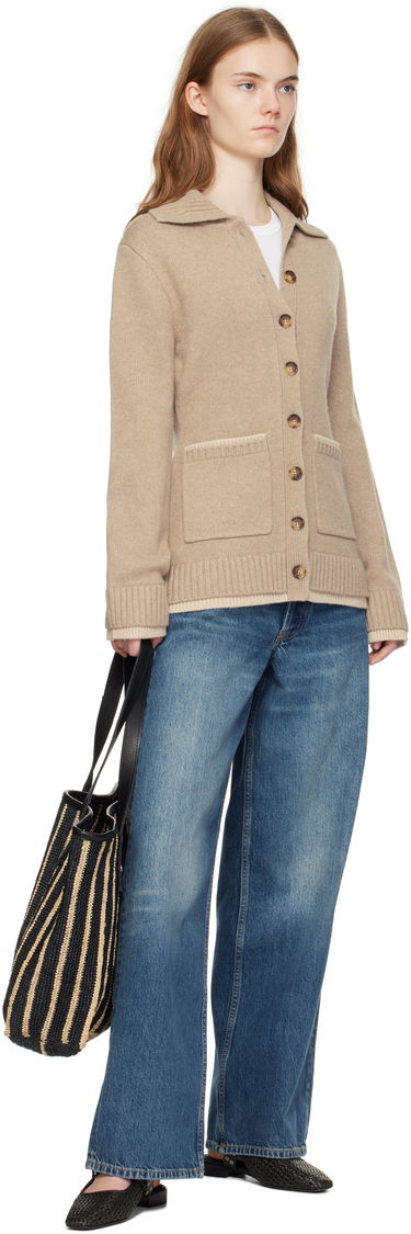 Cветр rag & bone rag & bone Danica Knit Cardigan бежевий | WAS24H049CS49, 3