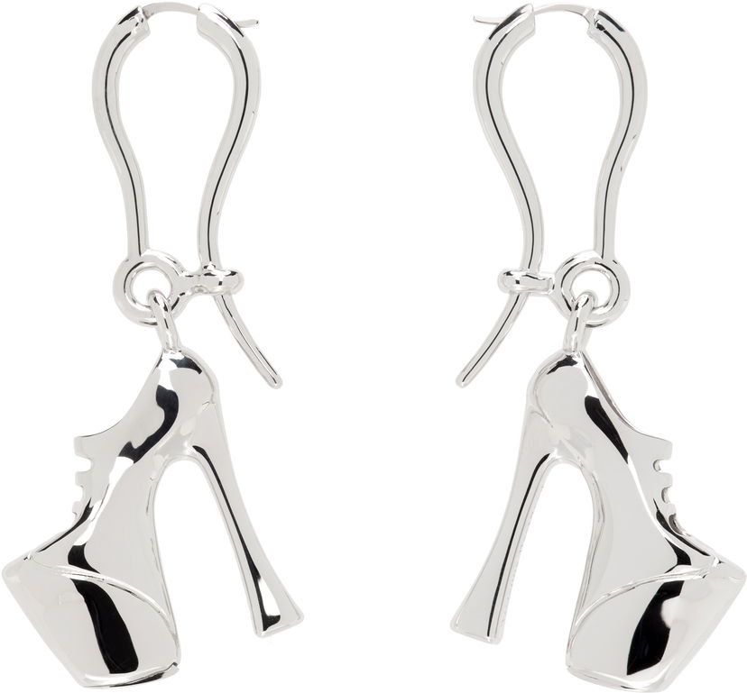 Сережки Vivienne Westwood Vivienne Westwood Silver-Tone Alienor Platform Heel Dangle Earrings Металік | 6202016S-02P019-