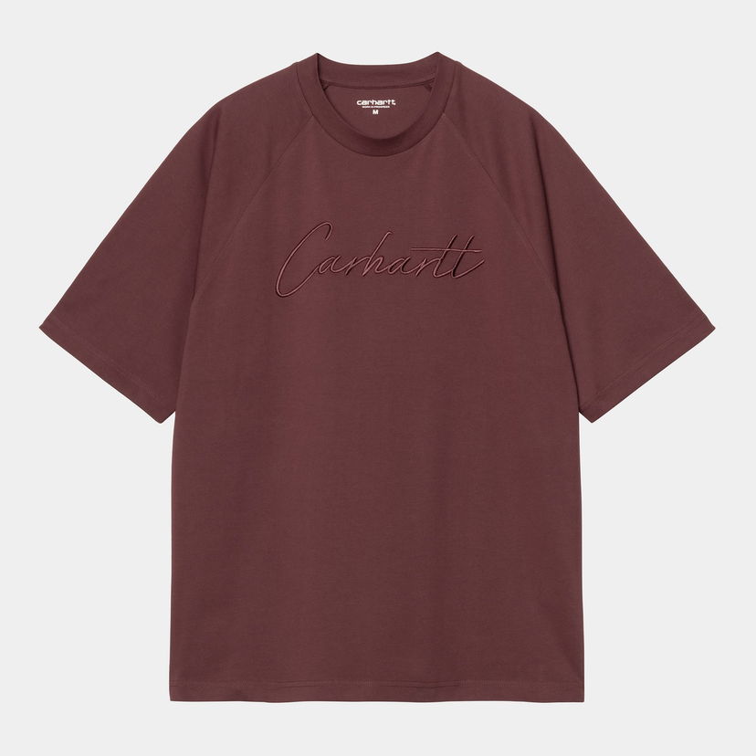 Футболка Carhartt WIP Carhartt WIP Ray Short Sleeve T-Shirt Бордовий | I035306_1
