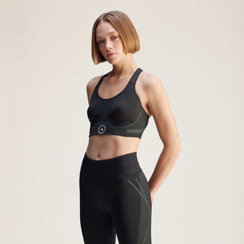 Бюстгальтер adidas Performance adidas by Stella McCartney TruePace High Support Sports Bra чорний | JD8407