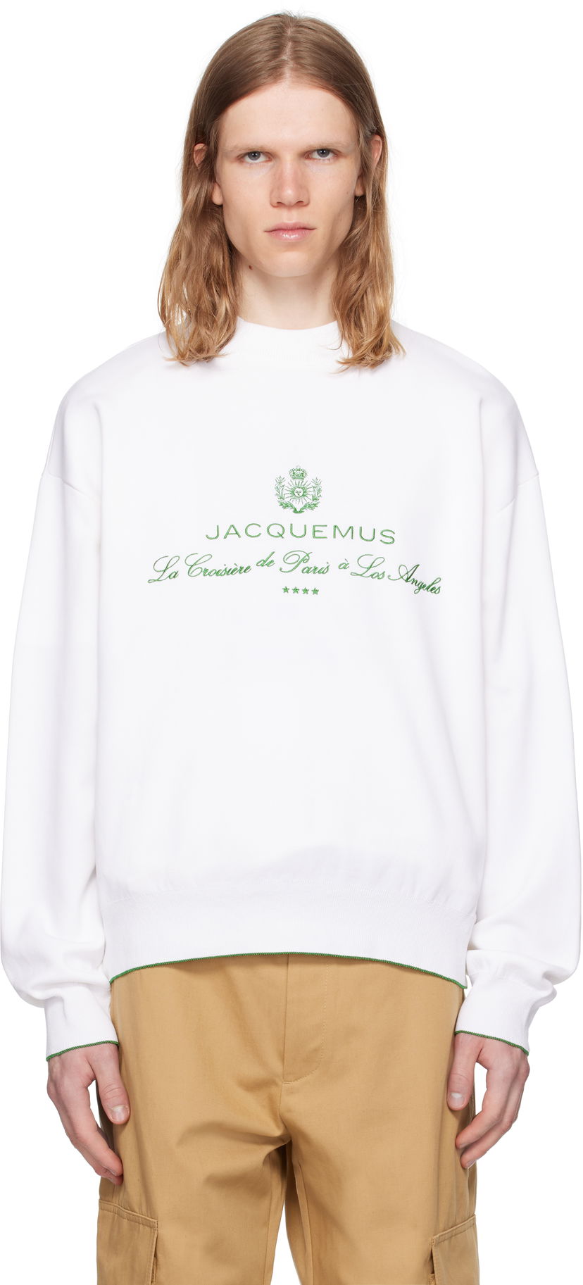 Світшоти Jacquemus Jacquemus La Croisière 'The Venice' Sweatshirt білий | 25E255KN544-2427