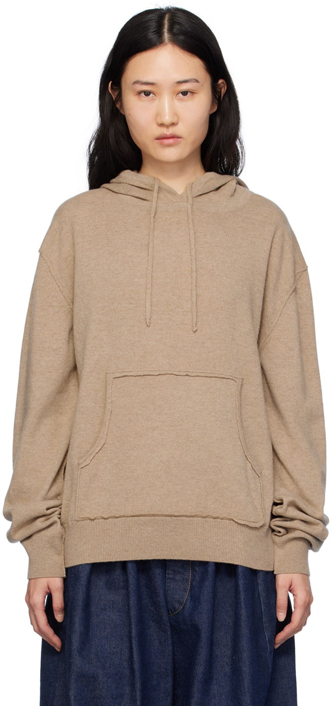 Світшоти Maison Margiela Exposed Seam Hoodie бежевий | S51GU0132 S18395