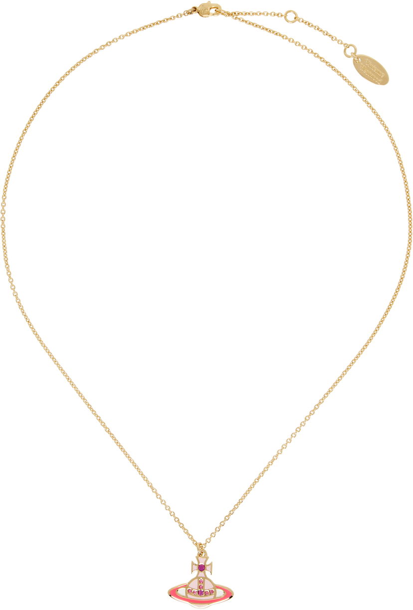 Кольє Vivienne Westwood Vivienne Westwood Concetta Bas Relief Pendant Necklace Рожевий | 630203F0-02R857-