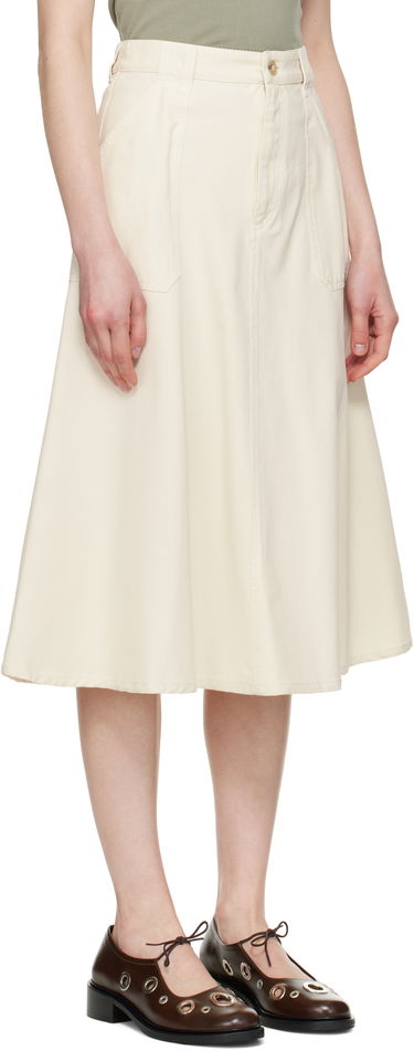 Спідниця A.P.C. A.P.C. Laurie Midi Skirt бежевий | COGBJ-F06410, 1