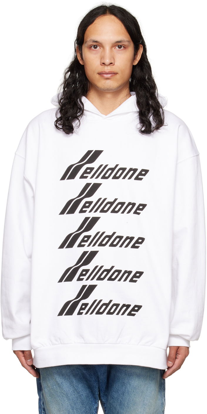 Світшоти We11done We11done Print Hoodie білий | WD-TH3-22-729-U-WH