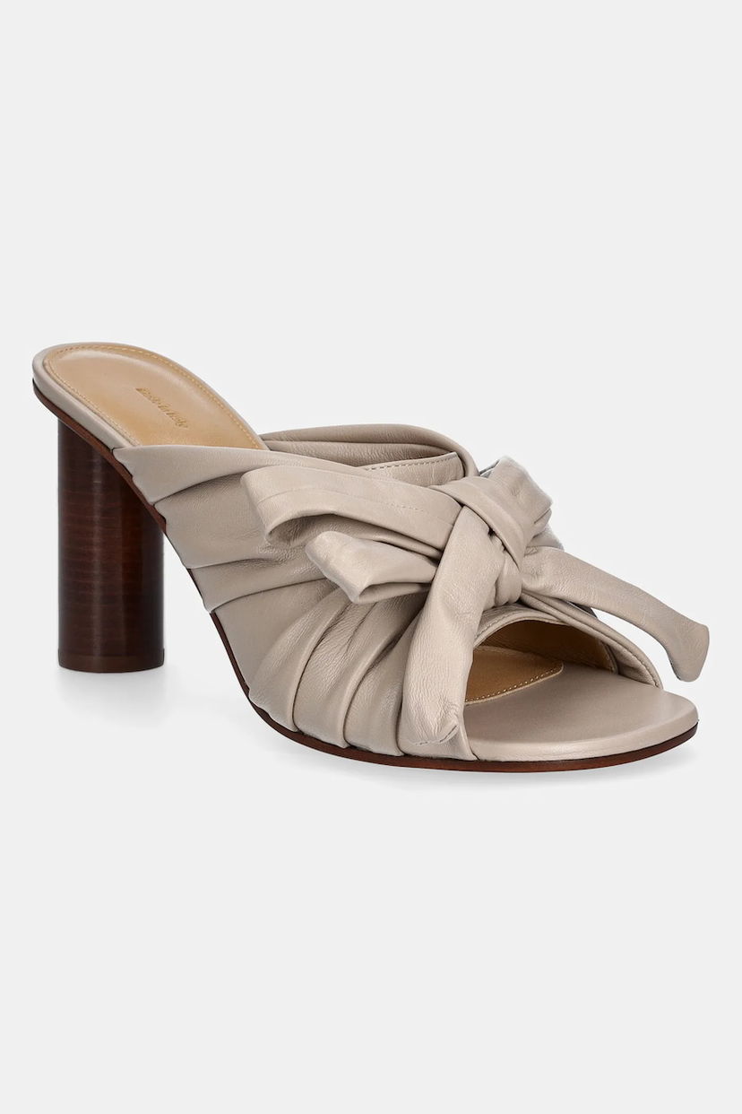 Кросівки та взуття JW Anderson JW Anderson Knotted Heeled Mules бежевий | SN0095.LA0161.190