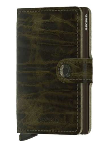Гаманець Secrid Miniwallet "Safiano Olive" Зелений | MSa-olive