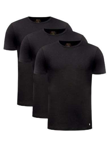 Футболка Polo by Ralph Lauren Cotton T-Shirt 3 - Pack чорний | 714830304014
