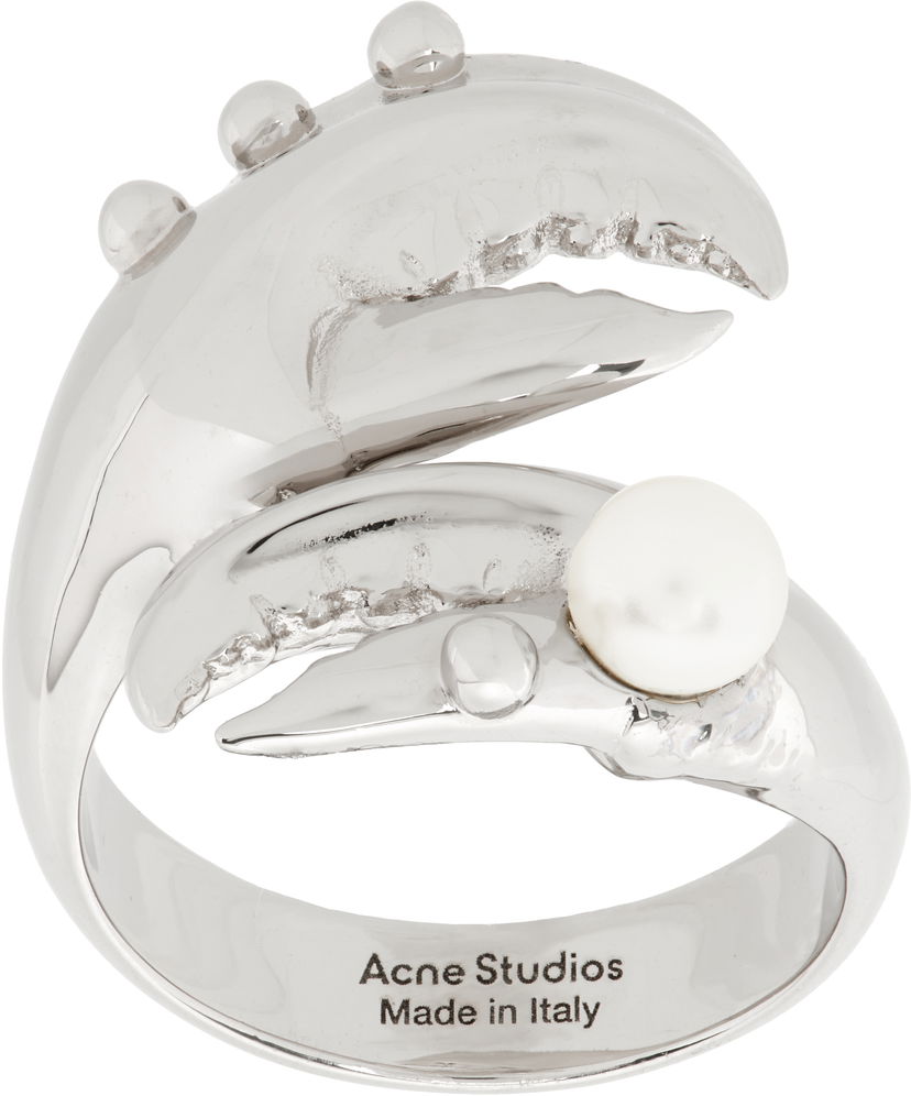 Кільце Acne Studios Acne Studios Claws Pearl Ring Металік | C50452-