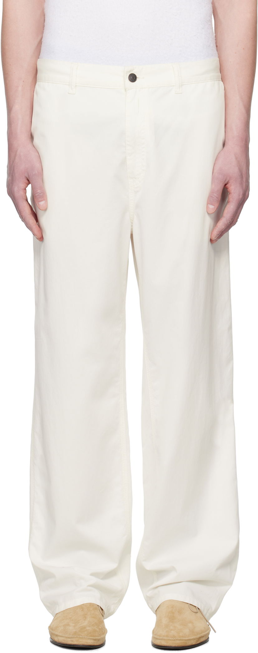Штани The Row The Row Sankuro Trousers білий | 981-W3670
