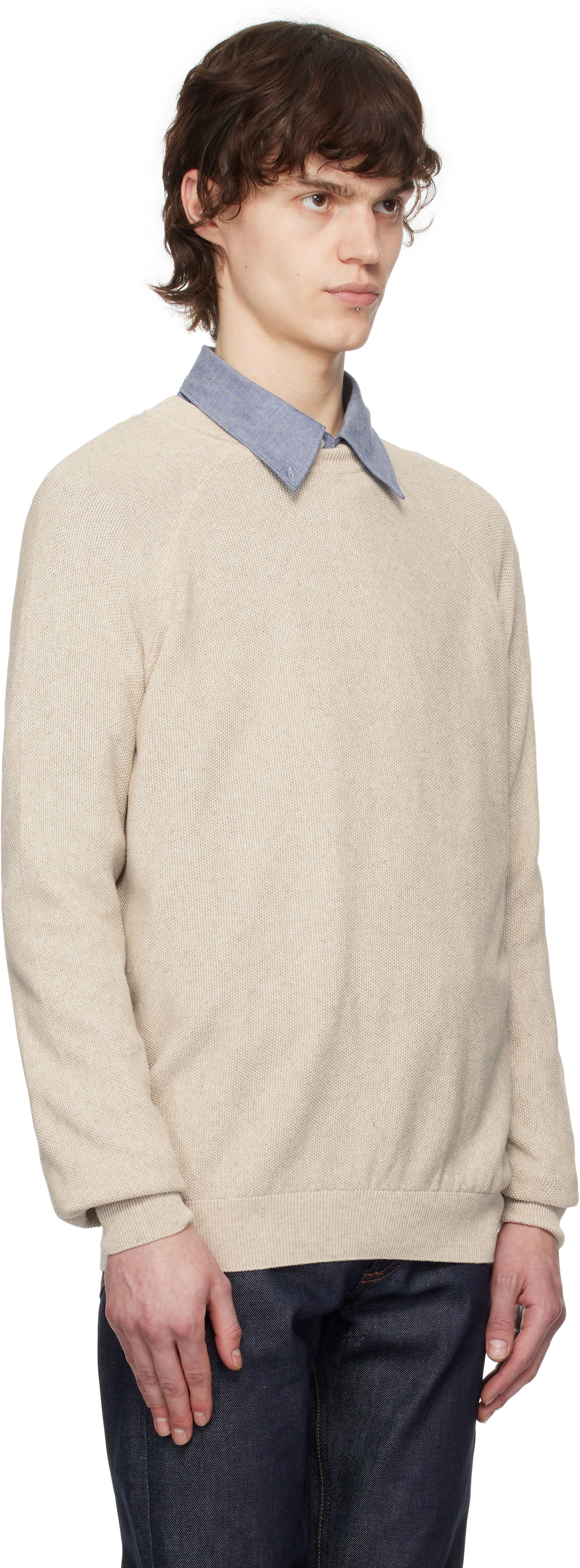 Cветр A.P.C. A.P.C. Florian Knit Sweater бежевий | VIAJC-H23406, 1