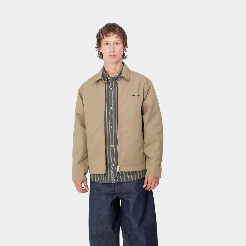 Куртка Carhartt WIP Module Script Zip-Up Jacket бежевий | I033763_9