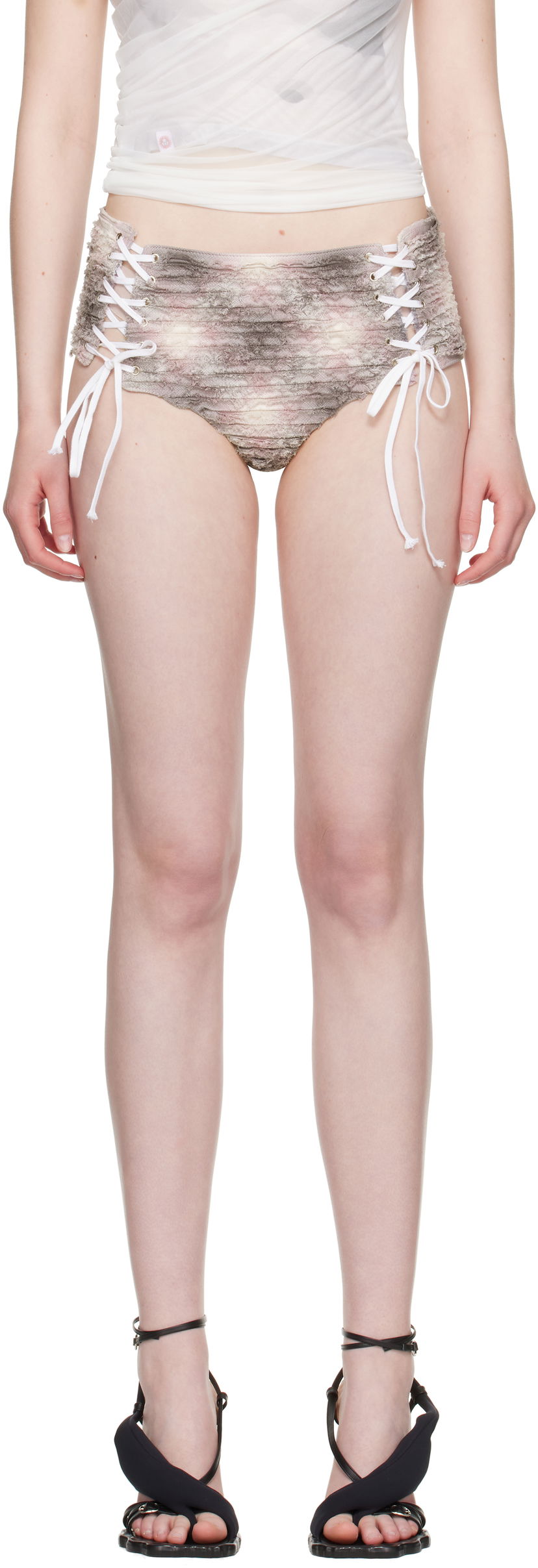 Трусики Collina Strada Collina Strada Lace Up Panty Briefs Різнокольоровий | XX6037
