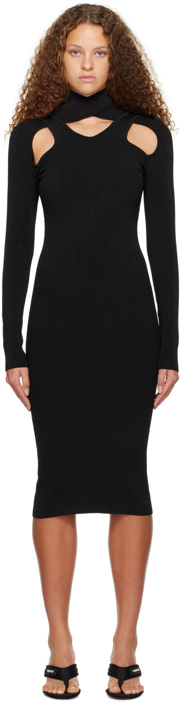 плаття Coperni Coperni Cutout Midi Dress чорний | COPML16600