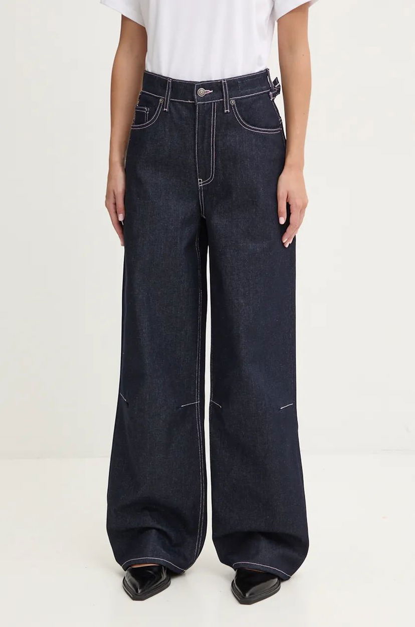 Джинси Fiorucci High Waist Wide Leg Jeans Синій | W01FPDJE181DN01DN06