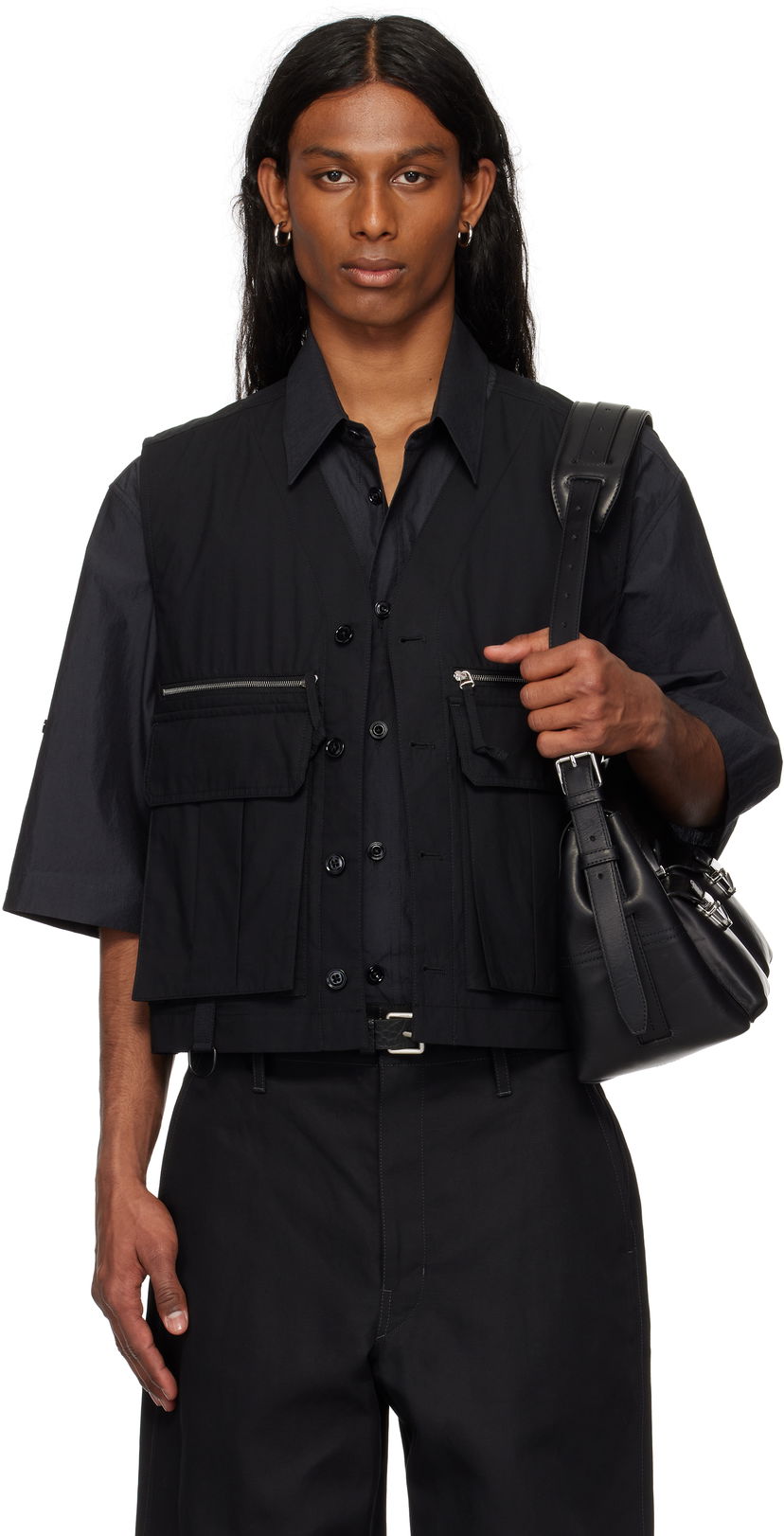 Жилет LEMAIRE Lemaire Technical Vest чорний | OW1116 LF1371