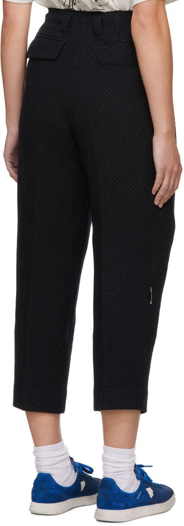 Штани ADER ERROR Raw Edge Cropped Trousers чорний | BMADFWSA0201BK, 2