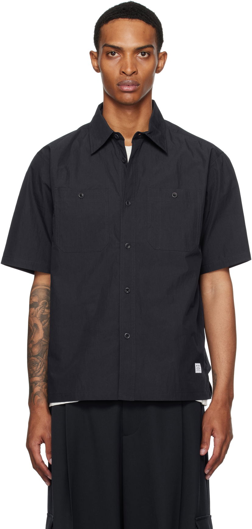 Сорочка NORSE PROJECTS Norse Projects Ivan Tech Poplin Short Sleeve Shirt чорний | N40-0826