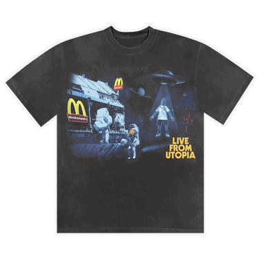 Футболка Cactus Jack by Travis Scott McDonald's x Live From Utopia T-Shirt чорний | CJMD SS38 BLAC, 0